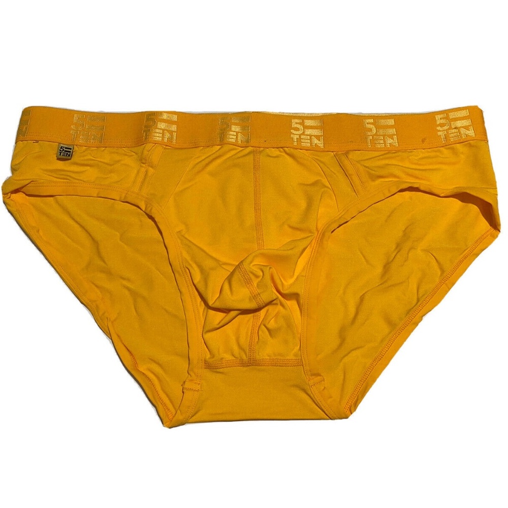 5EQUALS10 (5=TEN) THE CORE ORANGE MEN'S BRIEF XL